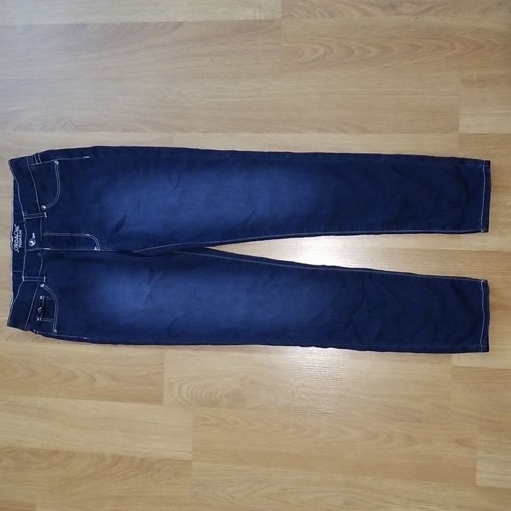 Jordache Premium dark blue jean stretch leggings (jeggings) kids size 14 EUC